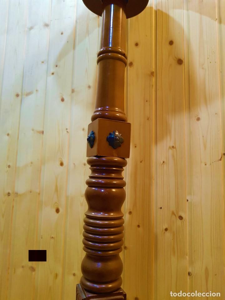Antig&uuml;edades: LAMPARA DE PIE MADERA - Foto 4