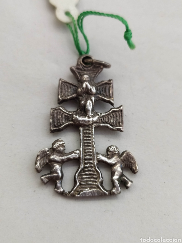 Antig&uuml;edades: Cruz de Caravaca. Plata 925. - Foto 2