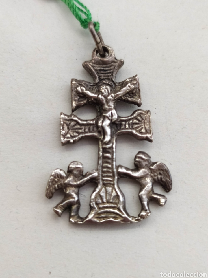 Antig&uuml;edades: Cruz de Caravaca. Plata 925. - Foto 1