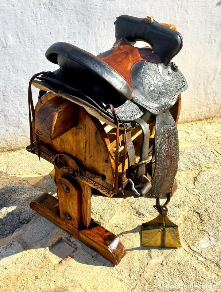 Antig&uuml;edades: Silla antig&uuml;a de montar - Foto 4