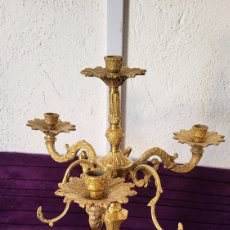 Antiquités: ANTIGUO CANDELABRO BRONCE. Lote 361711125