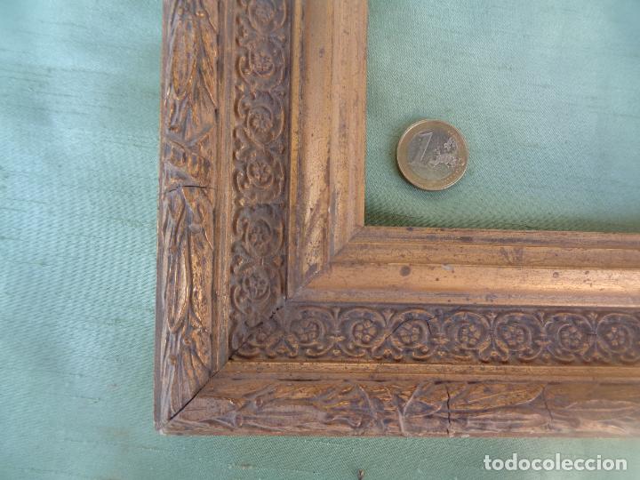 Antig&uuml;edades: ANTIGUO MARCO EN MADERA DORADA - Foto 5
