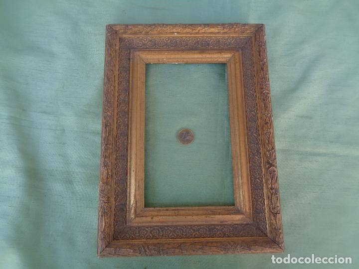 Antig&uuml;edades: ANTIGUO MARCO EN MADERA DORADA - Foto 6