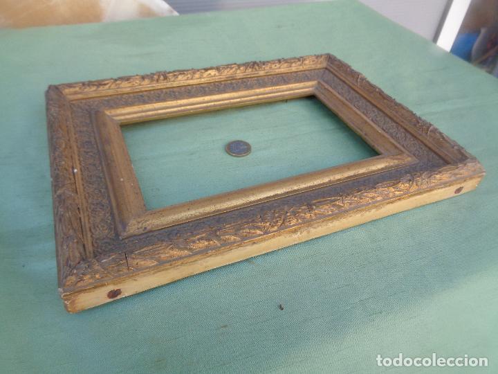 Antig&uuml;edades: ANTIGUO MARCO EN MADERA DORADA - Foto 7