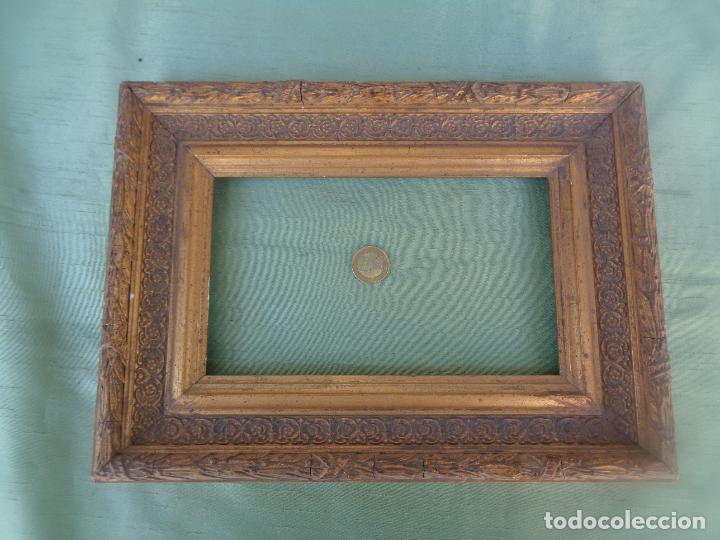Antig&uuml;edades: ANTIGUO MARCO EN MADERA DORADA - Foto 1
