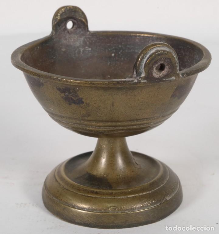 Antig&uuml;edades: Copa en bronce siglo XVIII - Foto 3