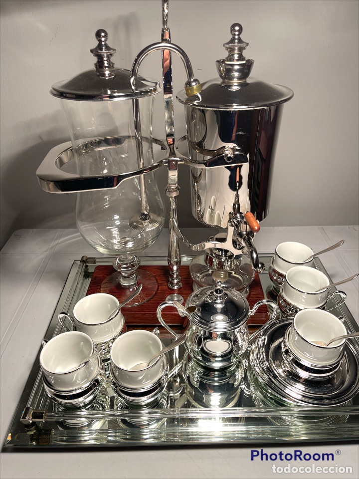Antig&uuml;edades: Conjunto de caf&eacute; con Cafetera a Sif&oacute;n Royal Paris - Foto 8