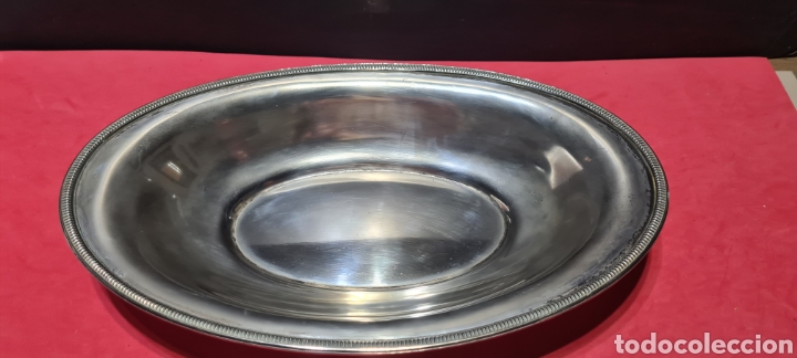 Antig&uuml;edades: Preciosa bandeja. Plata? Marca M.E. - Foto 2