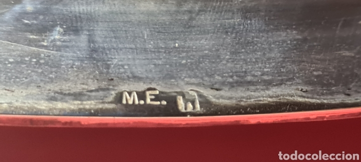 Antig&uuml;edades: Preciosa bandeja. Plata? Marca M.E. - Foto 4
