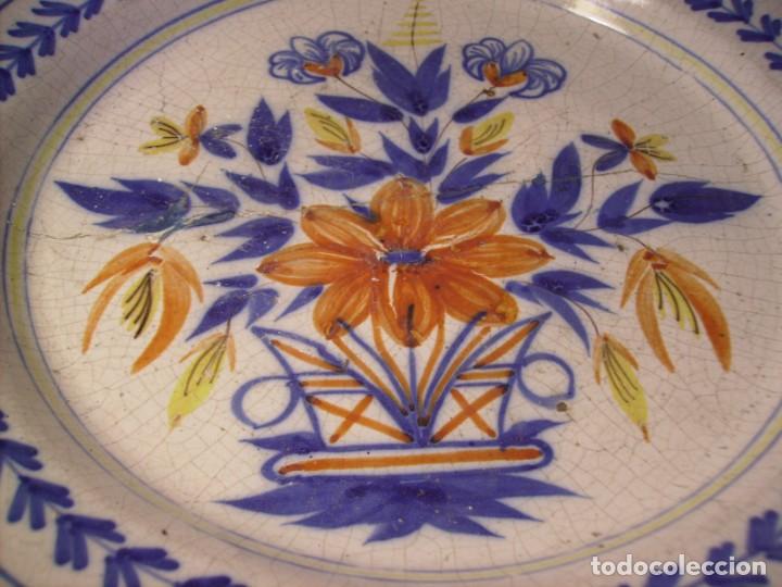Antig&uuml;edades: ROTUNDO Y GRAN PLATO DE MANISES XIX - Foto 9