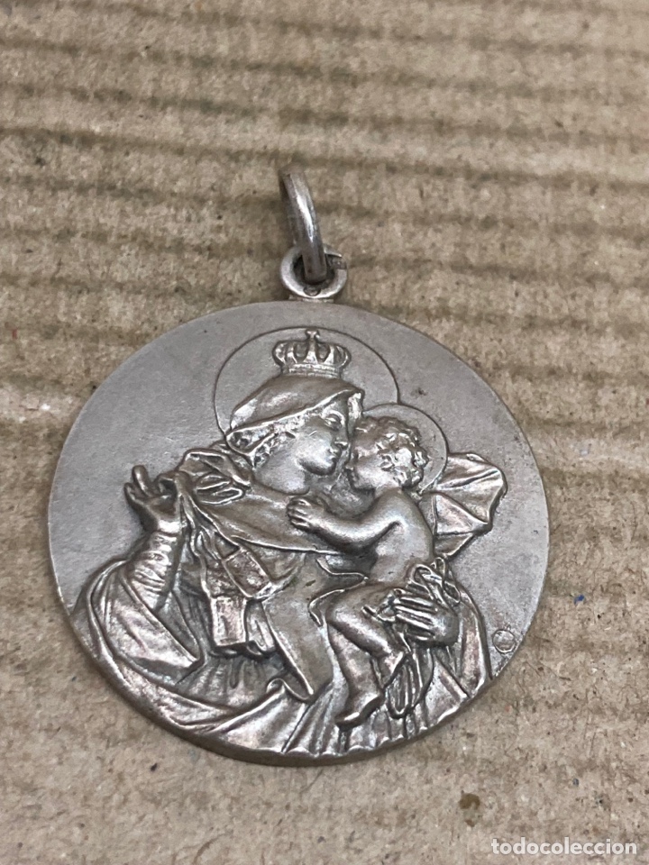 Antig&uuml;edades: Medalla de plata religiosa - Foto 1