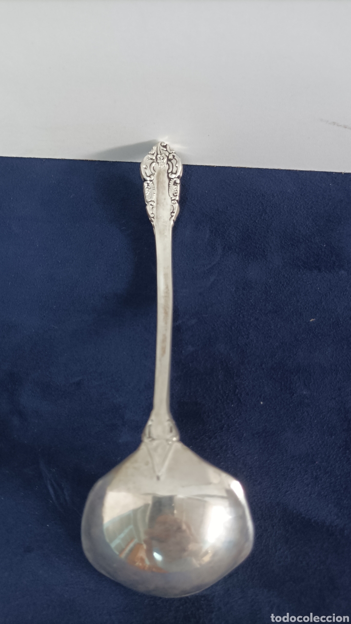 Antig&uuml;edades: Cuchara o cucharilla de plata37g - Foto 3