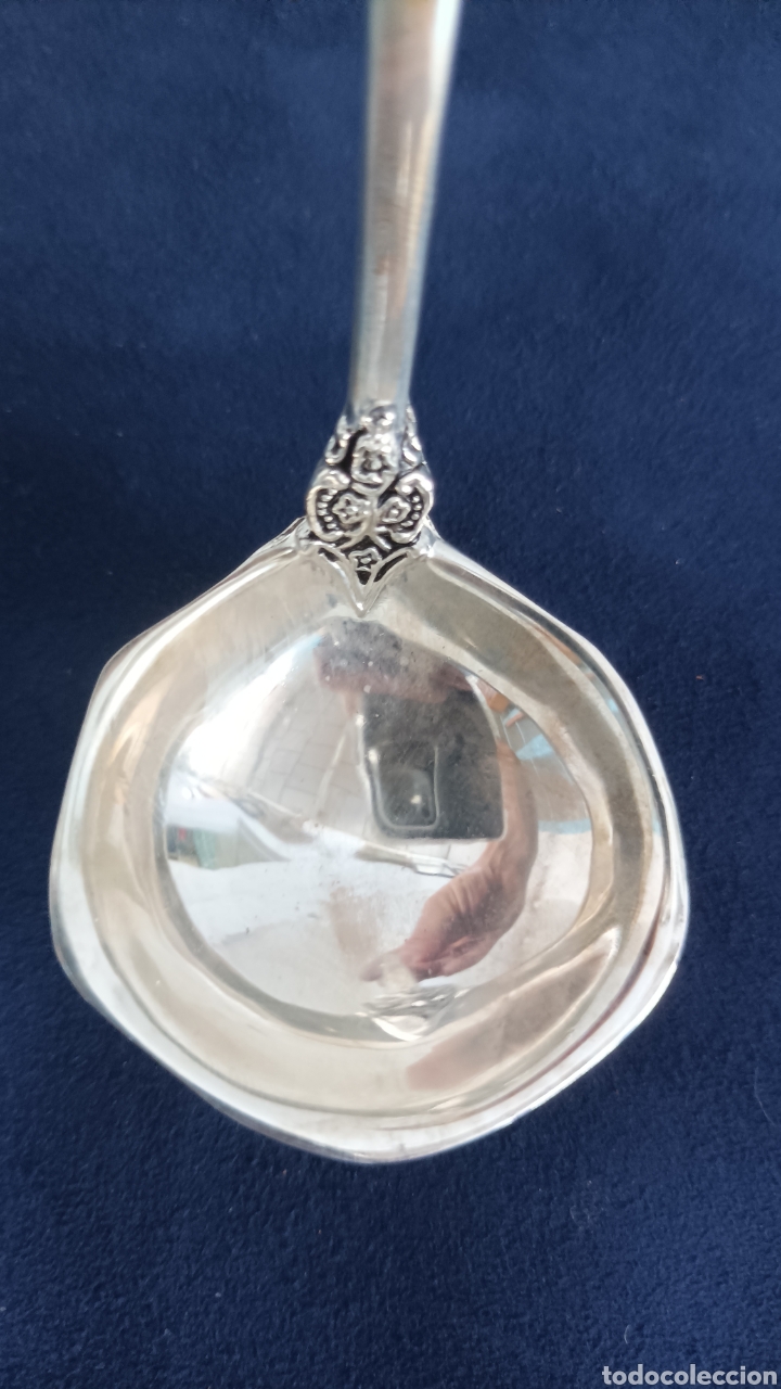 Antig&uuml;edades: Cuchara o cucharilla de plata37g - Foto 5