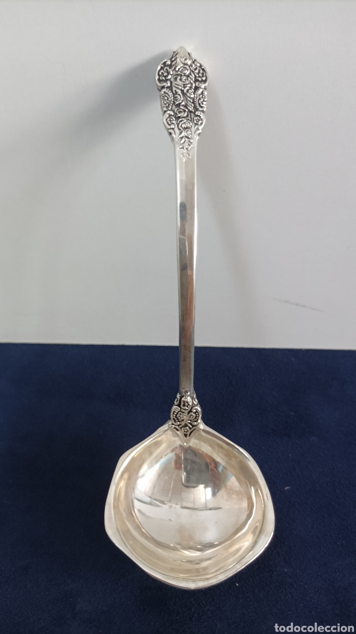 Antig&uuml;edades: Cuchara o cucharilla de plata37g - Foto 6
