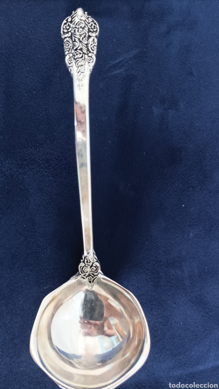 Antig&uuml;edades: Cuchara o cucharilla de plata37g - Foto 8