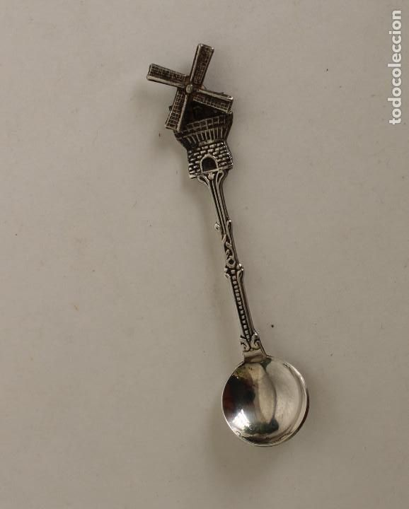 Antig&uuml;edades: cucharilla para moca en plata de ley punzonada - Foto 1