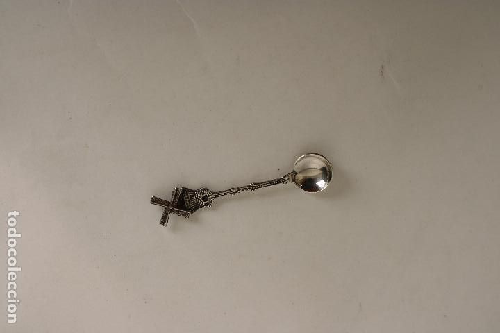 Antig&uuml;edades: cucharilla para moca en plata de ley punzonada - Foto 3