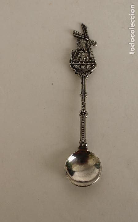 Antig&uuml;edades: cucharilla para moca en plata de ley punzonada - Foto 1