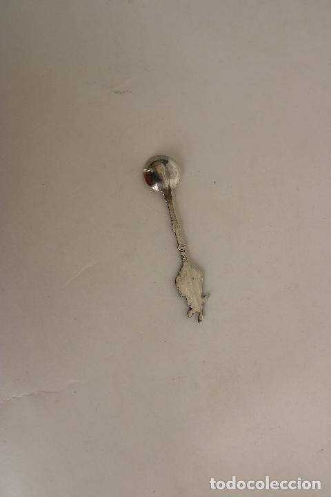 Antig&uuml;edades: cucharilla para moca en plata de ley punzonada - Foto 2