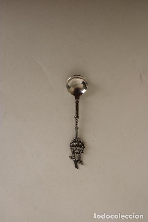 Antig&uuml;edades: cucharilla para moca en plata de ley punzonada - Foto 3