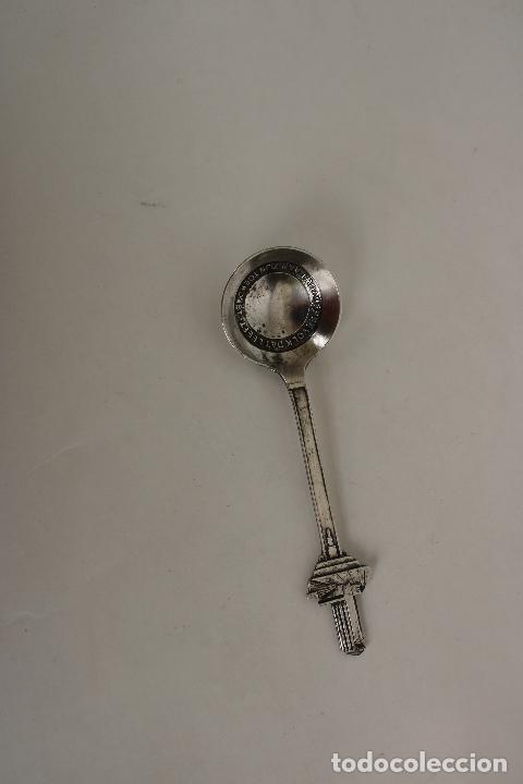 Antig&uuml;edades: cucharilla coleccion en plata de ley punzonada - Foto 2
