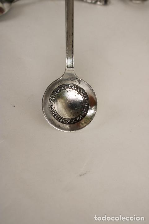 Antig&uuml;edades: cucharilla coleccion en plata de ley punzonada - Foto 3