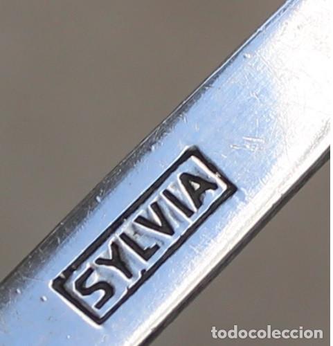 Antig&uuml;edades: cucharilla coleccion en plata de ley punzonada - Foto 4