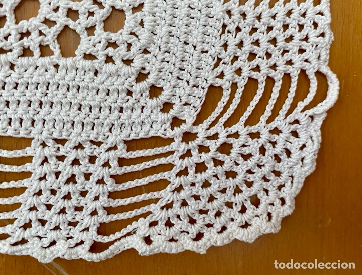 Antig&uuml;edades: Tapete rectangular en ganchillo crochet a mano - Foto 5