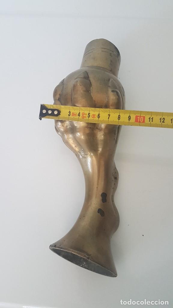 Antig&uuml;edades: GARRA Y BOLA DE BRONCE ESCALERA - Foto 4