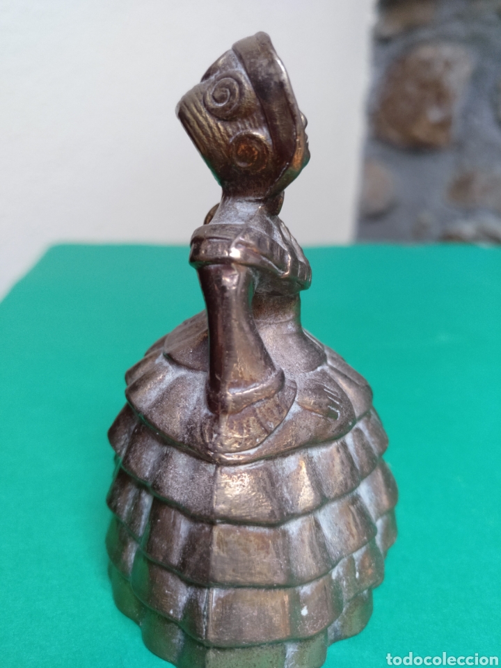 Antig&uuml;edades: ANTIGUA CAMPANA BRONCE MACIZO - Foto 2