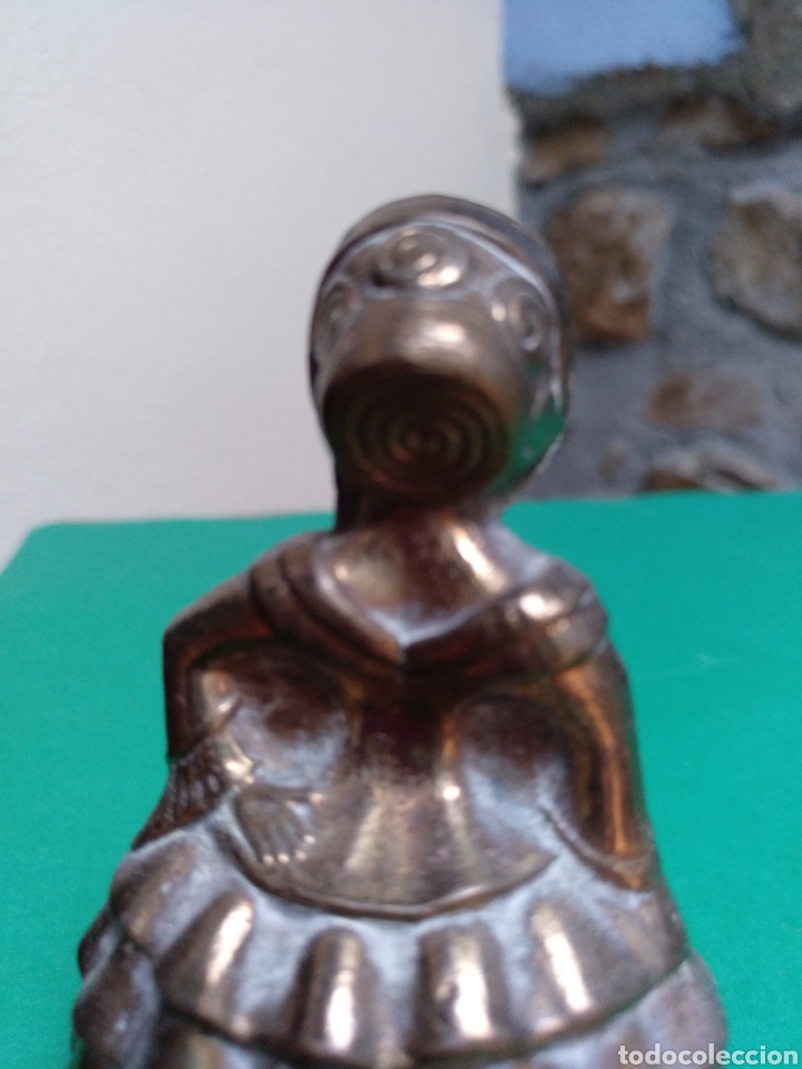 Antig&uuml;edades: ANTIGUA CAMPANA BRONCE MACIZO - Foto 4
