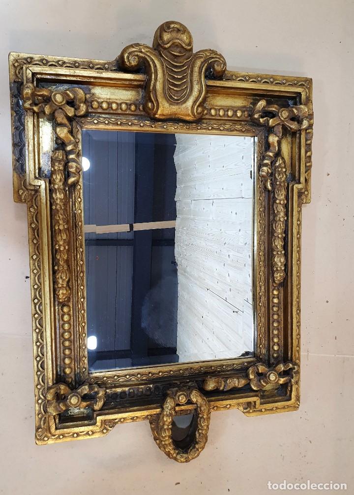 Antig&uuml;edades: ESPEJO MADERA PAN DE ORO - Foto 3