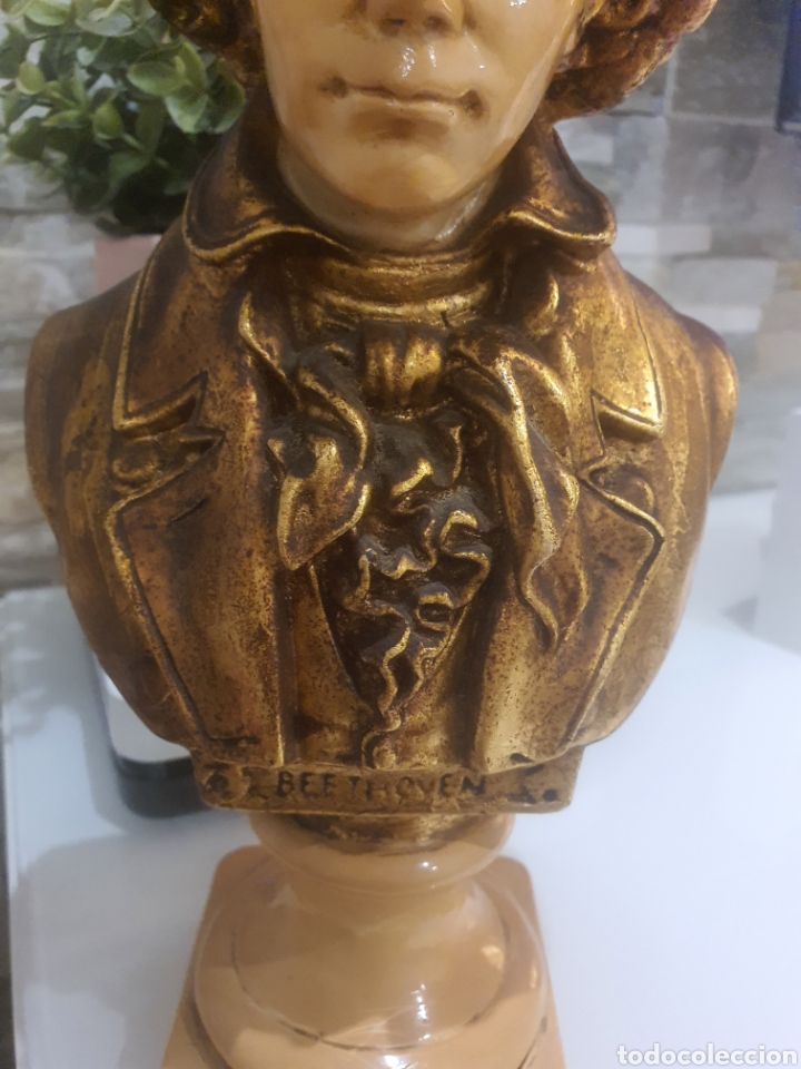 Antig&uuml;edades: Busto vintage de Beethoven. - Foto 3