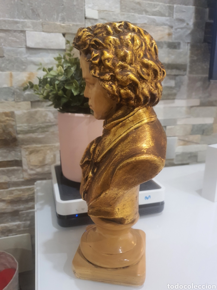Antig&uuml;edades: Busto vintage de Beethoven. - Foto 5