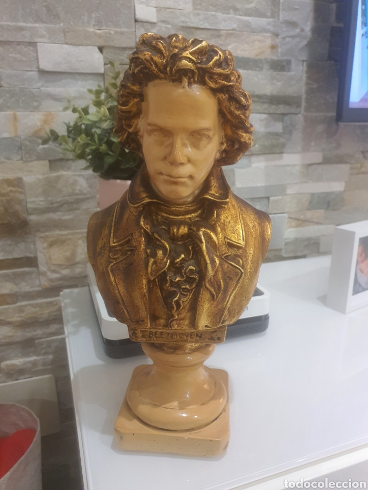 Antig&uuml;edades: Busto vintage de Beethoven. - Foto 1