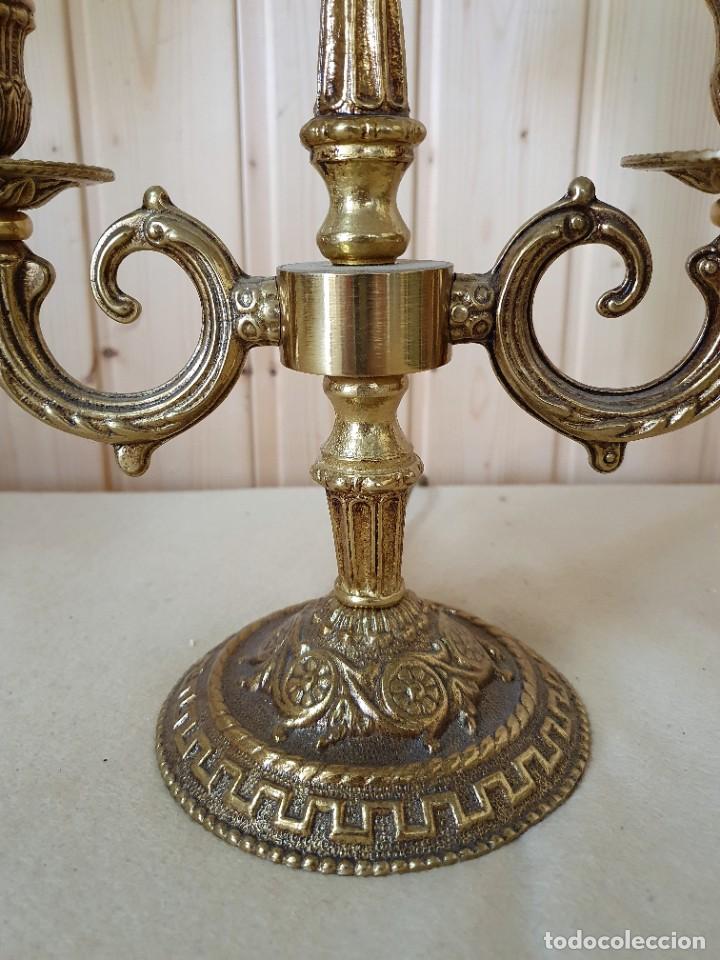 Antig&uuml;edades: LAMPARA DE SOBREMESA EN BRONCE - Foto 3