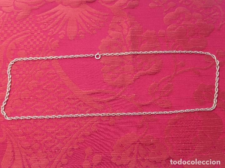 Antig&uuml;edades: Cadena Cord&oacute;n en plata de ley - Foto 1