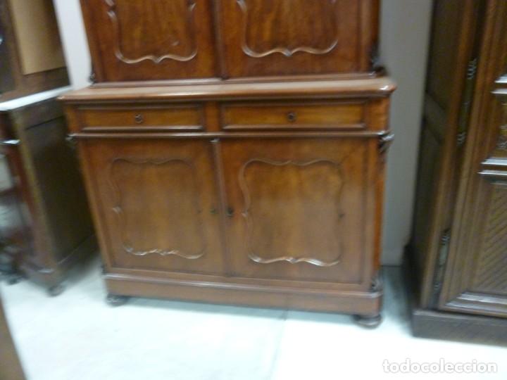 Antig&uuml;edades: MUEBLE ALACENA DE CAOBA - Foto 2