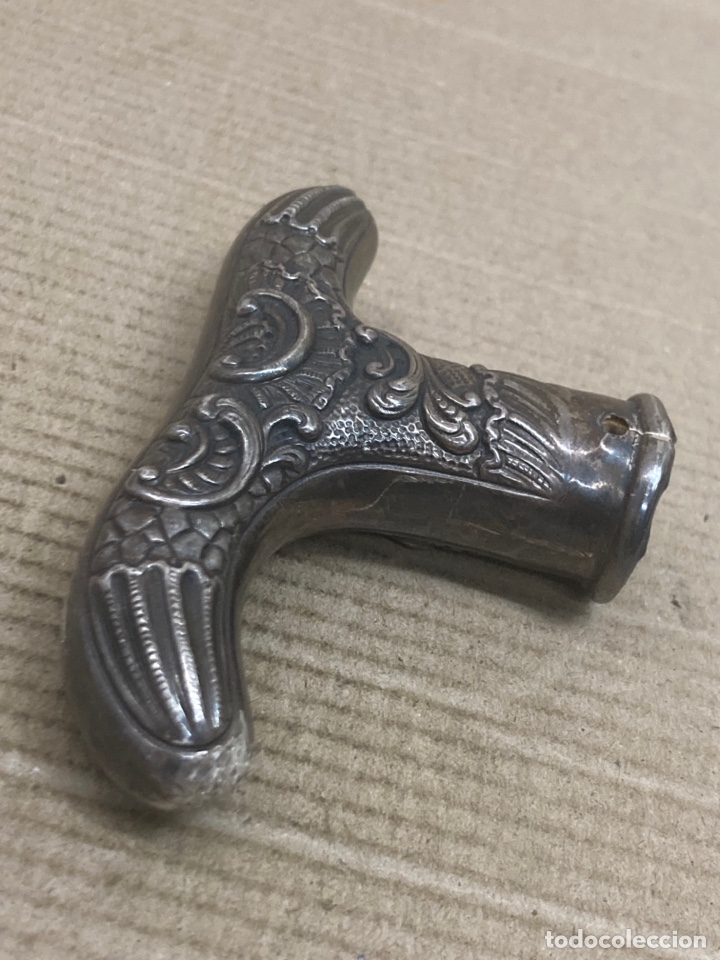Antig&uuml;edades: Mango de plata - Foto 1