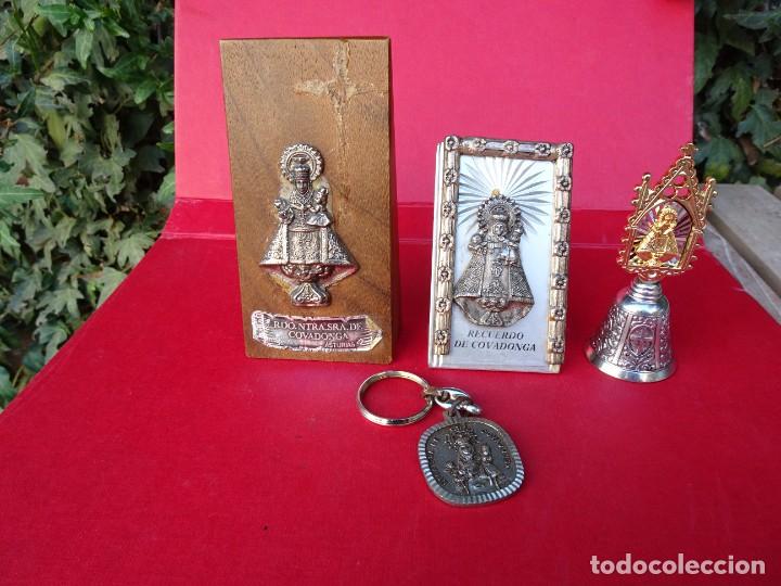 Antig&uuml;edades: LOTE RELIGIOSO NUESTRA SE&Ntilde;ORA DE COVADONGA - Foto 1