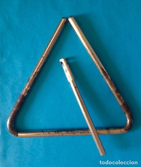Antig&uuml;edades: ANTIGUO TRIANGULO METALICO. SONIDO. MUSICA. ENVIO CERTIFICADO INCLUIDO EN EL PRECIO.