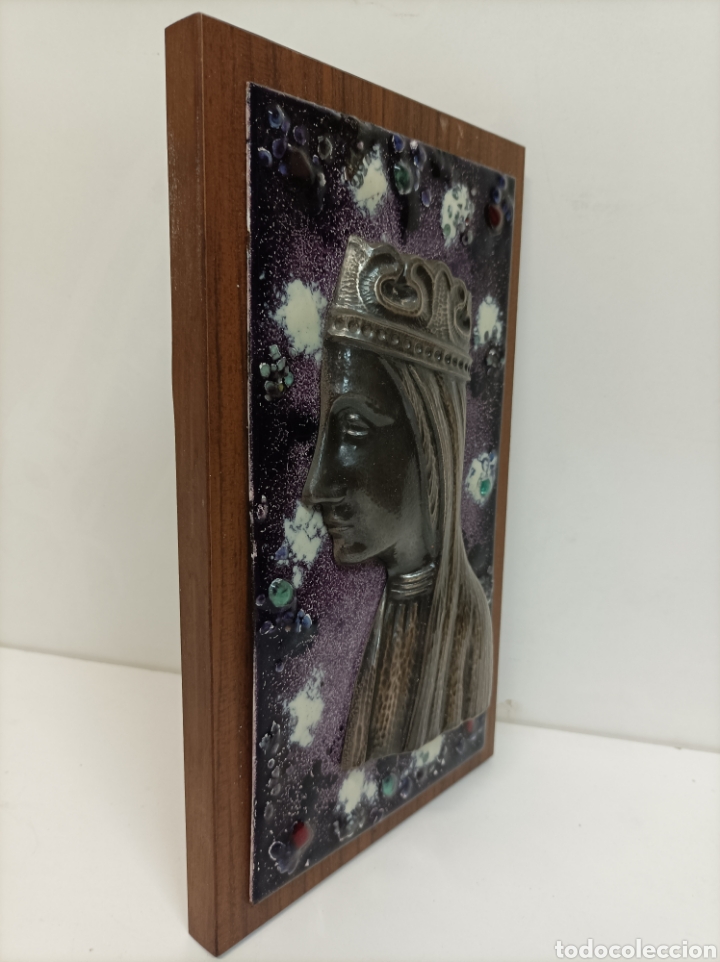 Antig&uuml;edades: Esmalte Virgen Montserrat - Foto 2