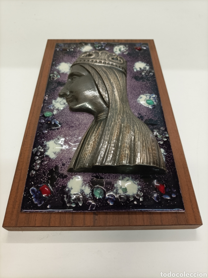 Antig&uuml;edades: Esmalte Virgen Montserrat - Foto 3