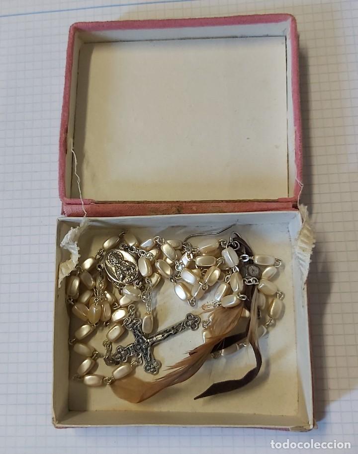 Antig&uuml;edades: Cajita con rosario - Foto 2