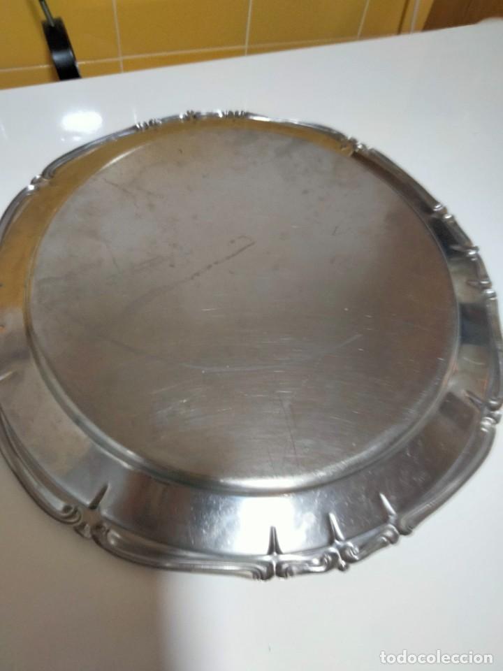 Antig&uuml;edades: bonita bandeja plateada - Foto 3