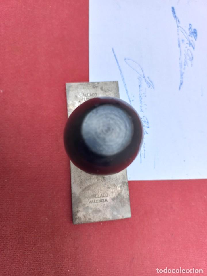 Antig&uuml;edades: 2 tampones madera de firmas - Foto 11