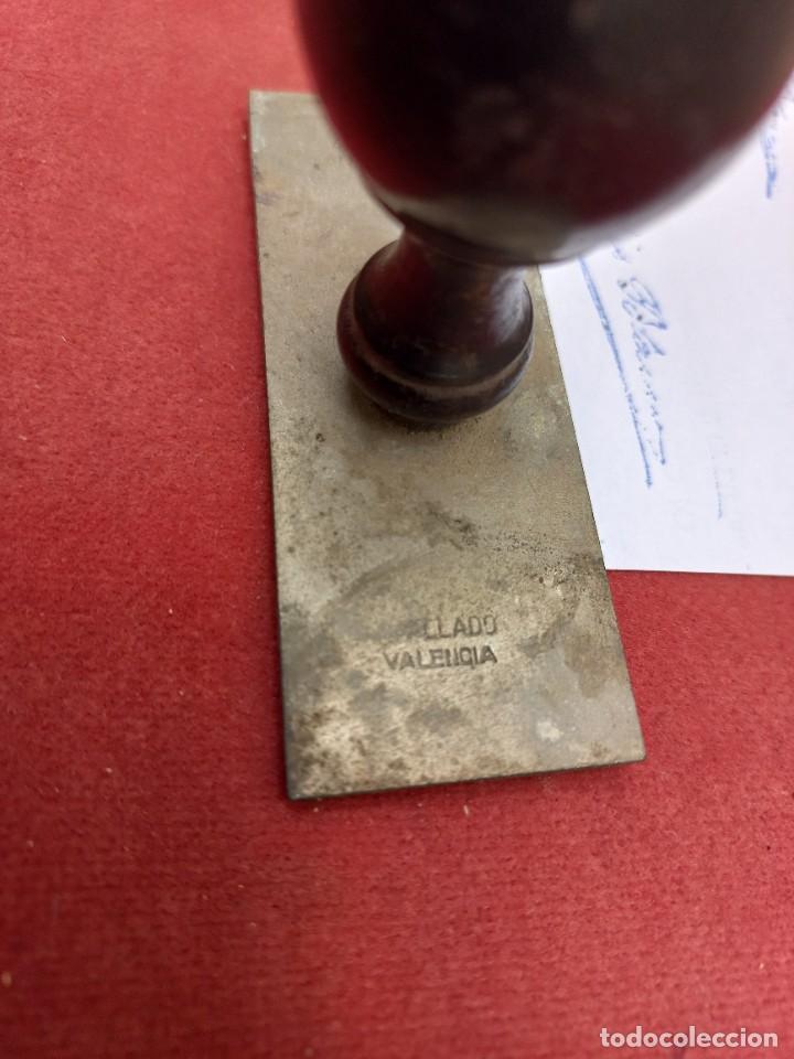 Antig&uuml;edades: 2 tampones madera de firmas - Foto 12