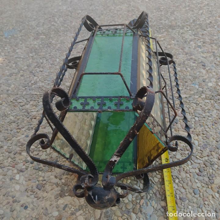 Antig&uuml;edades: Antiguo farol de hierro - Foto 3
