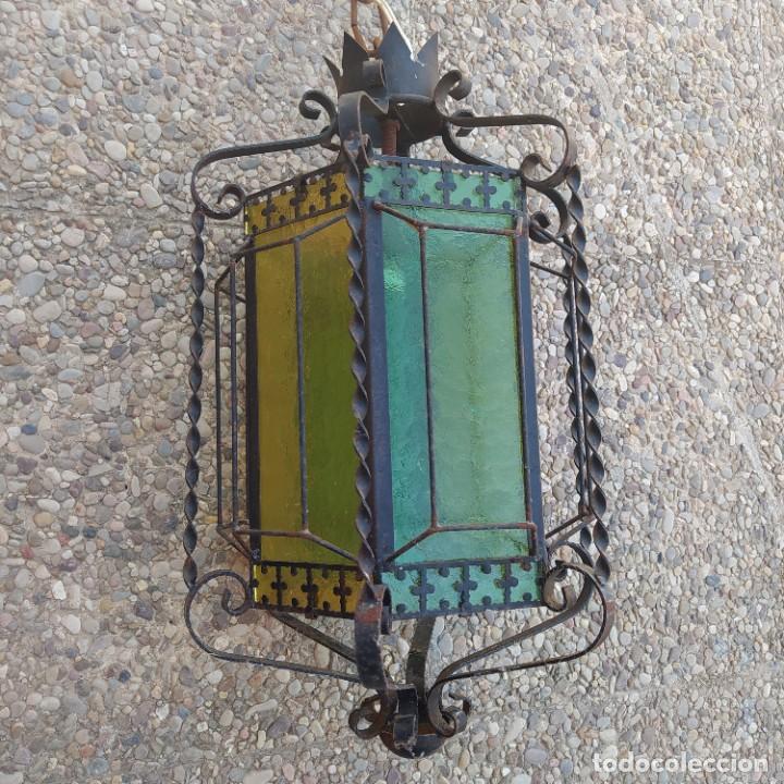 Antig&uuml;edades: Antiguo farol de hierro - Foto 5