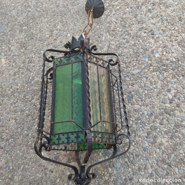 Antig&uuml;edades: Antiguo farol de hierro - Foto 6